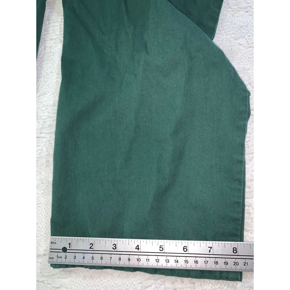 Polo Golf Ralph Lauren Mens 30x29 Vintage Pleated Chino Pants Green Cotton